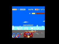 une photo d'Ã©cran de Turbo Outrun sur Amstrad CPC